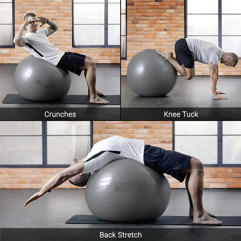 65/75/85cm Yoga Ball – Balance & Fitness for Yoga, Pilates, Pregnancy & Rehabilitation